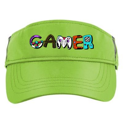 Gamer Element Lettering Adult Drive Performance Visor