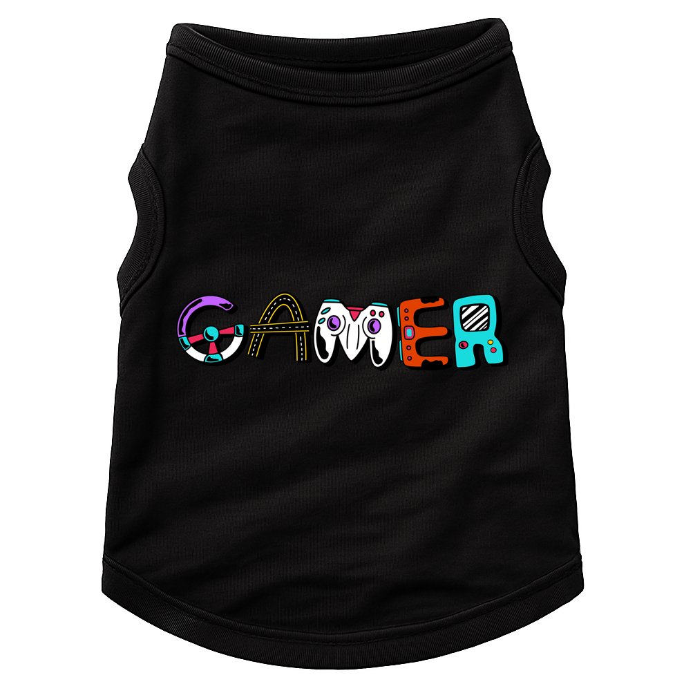 Gamer Element Lettering Doggie Tank
