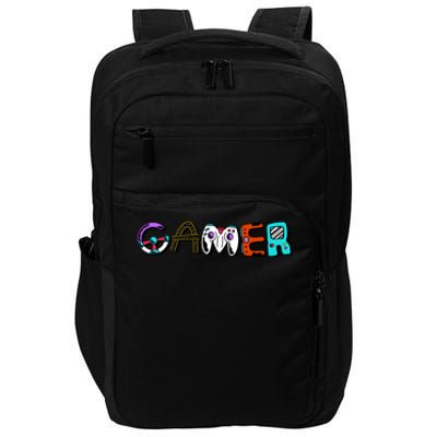 Gamer Element Lettering Impact Tech Backpack