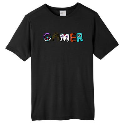 Gamer Element Lettering Tall Fusion ChromaSoft Performance T-Shirt