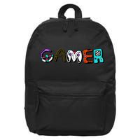 Gamer Element Lettering 16 in Basic Backpack