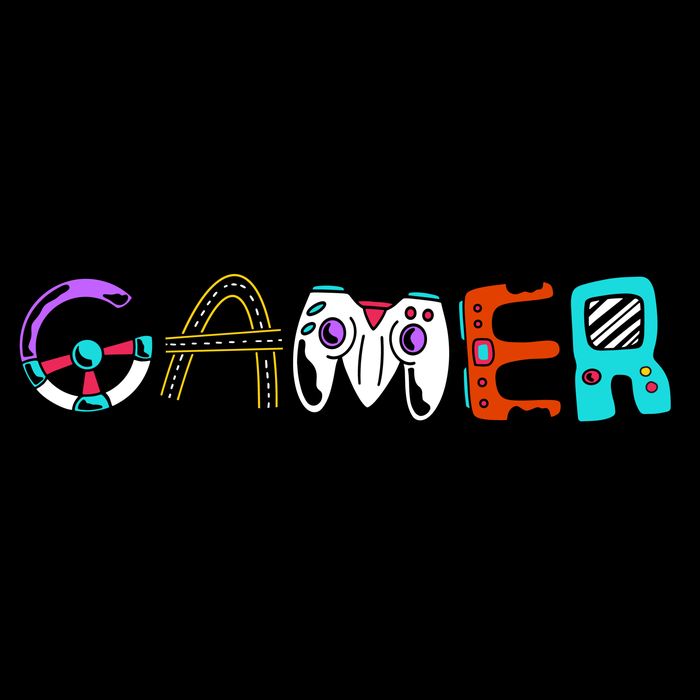 Gamer Element Lettering 16 in Basic Backpack