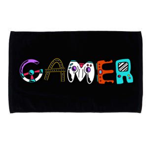 Gamer Element Lettering Microfiber Hand Towel