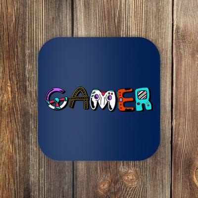 Gamer Element Lettering Coaster