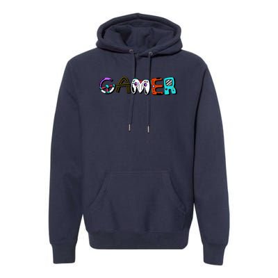 Gamer Element Lettering Premium Hoodie