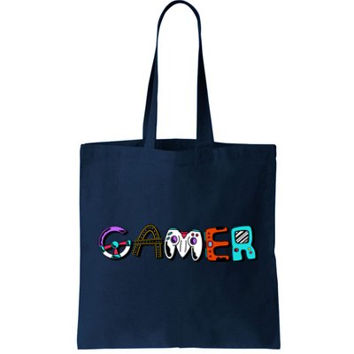 Gamer Element Lettering Tote Bag