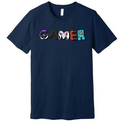 Gamer Element Lettering Premium T-Shirt