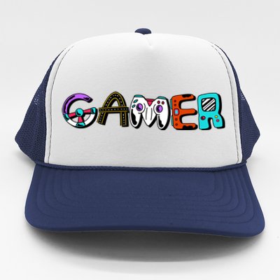 Gamer Element Lettering Trucker Hat