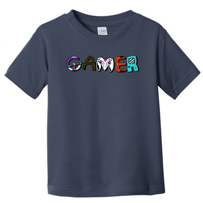 Gamer Element Lettering Toddler T-Shirt