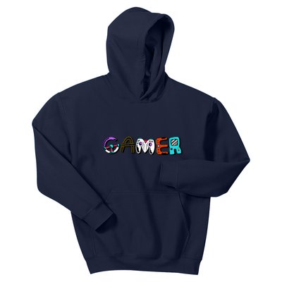 Gamer Element Lettering Kids Hoodie