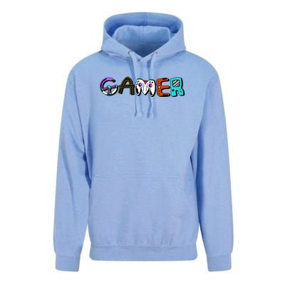 Gamer Element Lettering Unisex Surf Hoodie