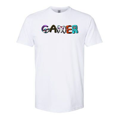 Gamer Element Lettering Softstyle® CVC T-Shirt