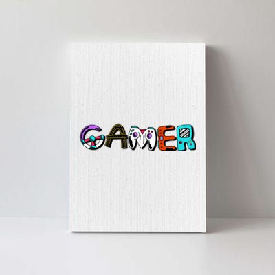 Gamer Element Lettering Canvas