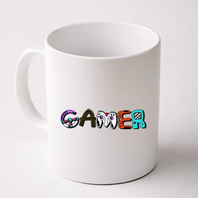 Gamer Element Lettering Coffee Mug