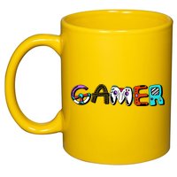 Gamer Element Lettering 11oz C Handle Ceramic Mug