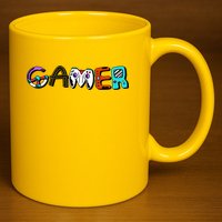 Gamer Element Lettering 11oz C Handle Ceramic Mug
