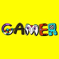 Gamer Element Lettering Womens T-Shirt