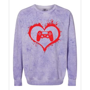 Gamer Heart Colorblast Crewneck Sweatshirt