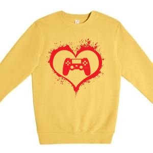 Gamer Heart Premium Crewneck Sweatshirt