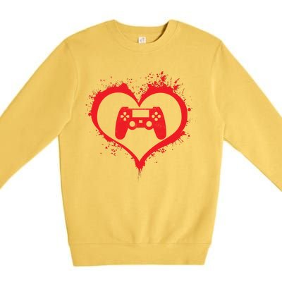 Gamer Heart Premium Crewneck Sweatshirt