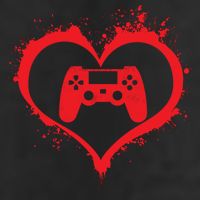 Gamer Heart 7 Panel Mesh Trucker Snapback Hat