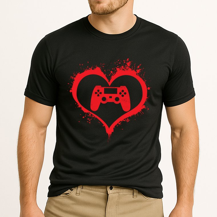 Gamer Heart Cooling Performance Crew T-Shirt