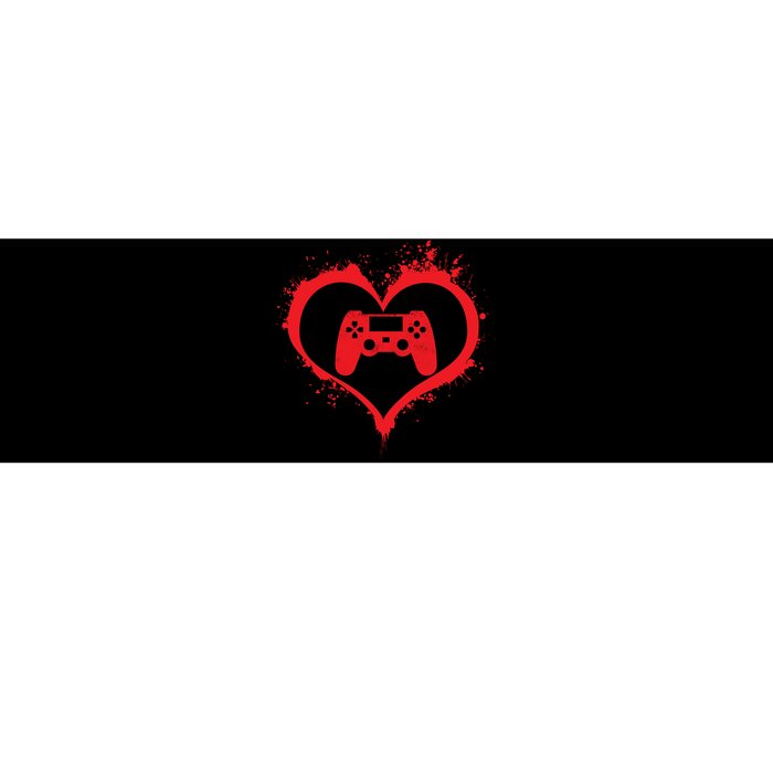 Gamer Heart Bumper Sticker