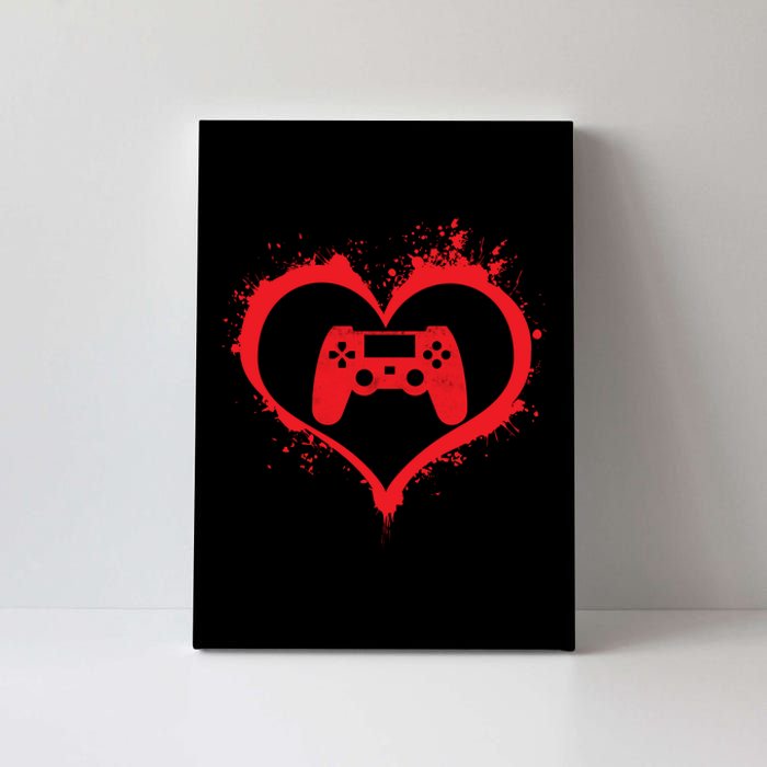 Gamer Heart Canvas