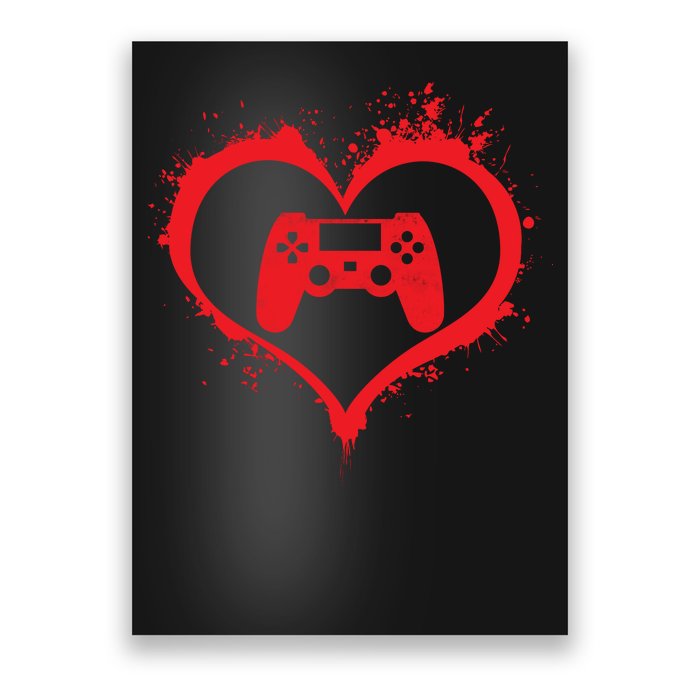 Gamer Heart Poster