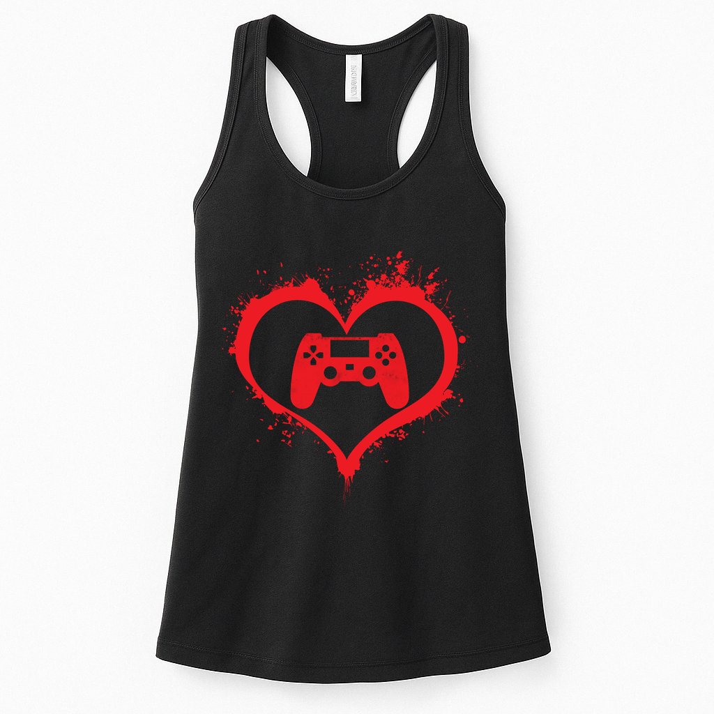 Gamer Heart Womens Tank Top