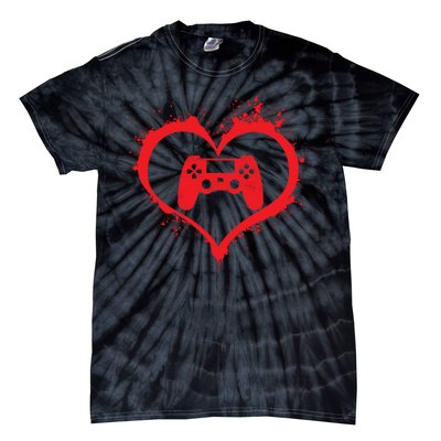 Gamer Heart Tie-Dye T-Shirt