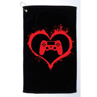 Gamer Heart Platinum Collection Golf Towel