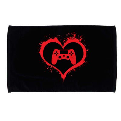 Gamer Heart Microfiber Hand Towel