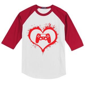 Gamer Heart Kids Colorblock Raglan Jersey