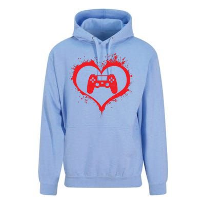 Gamer Heart Unisex Surf Hoodie