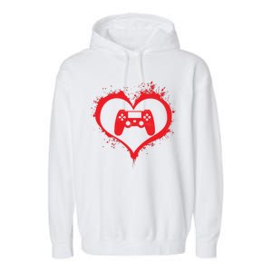 Gamer Heart Garment-Dyed Fleece Hoodie