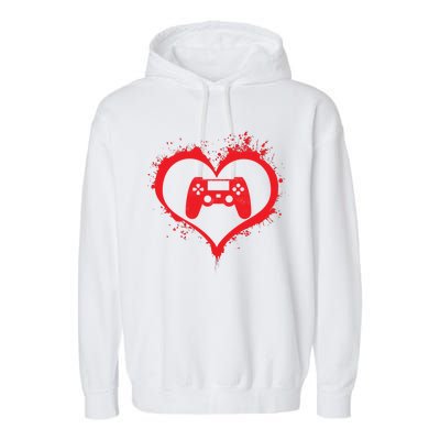 Gamer Heart Garment-Dyed Fleece Hoodie