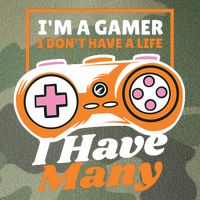 Gamer I Don't Have A Life I Have Many Legacy Tie Dye Trucker Hat