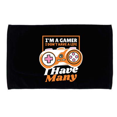 Gamer I Don't Have A Life I Have Many Microfiber Hand Towel