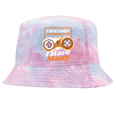 Gamer I Don't Have A Life I Have Many Tie-Dyed Bucket Hat