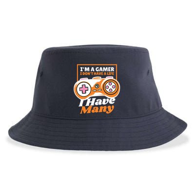 Gamer I Don't Have A Life I Have Many Sustainable Bucket Hat