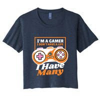 Gamer I Don't Have A Life I Have Many Crop Top