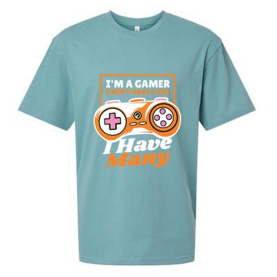 Gamer I Don't Have A Life I Have Many Sueded Cloud Jersey T-Shirt