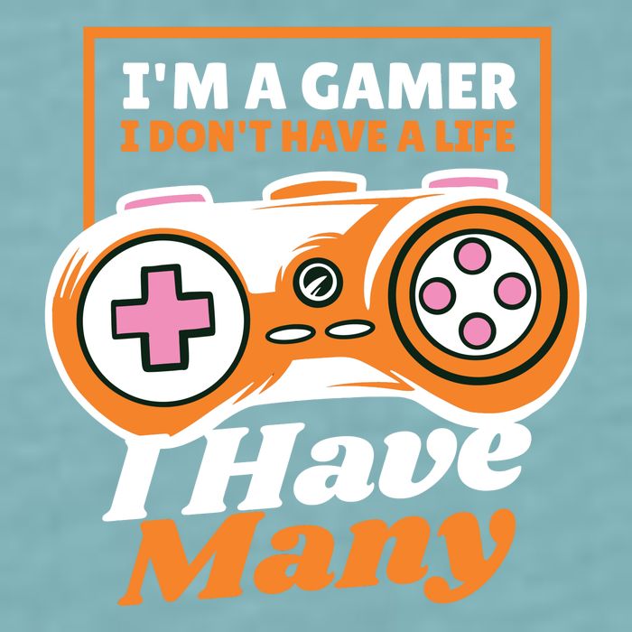 Gamer I Don't Have A Life I Have Many Sueded Cloud Jersey T-Shirt