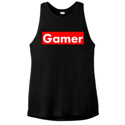 Gamer Logo Ladies PosiCharge Tri-Blend Wicking Tank