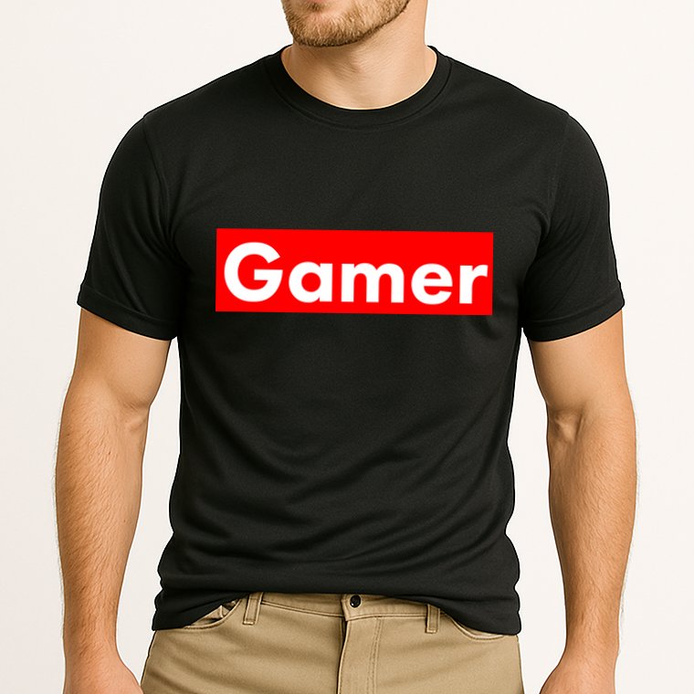 Gamer Logo Cooling Performance Crew T-Shirt