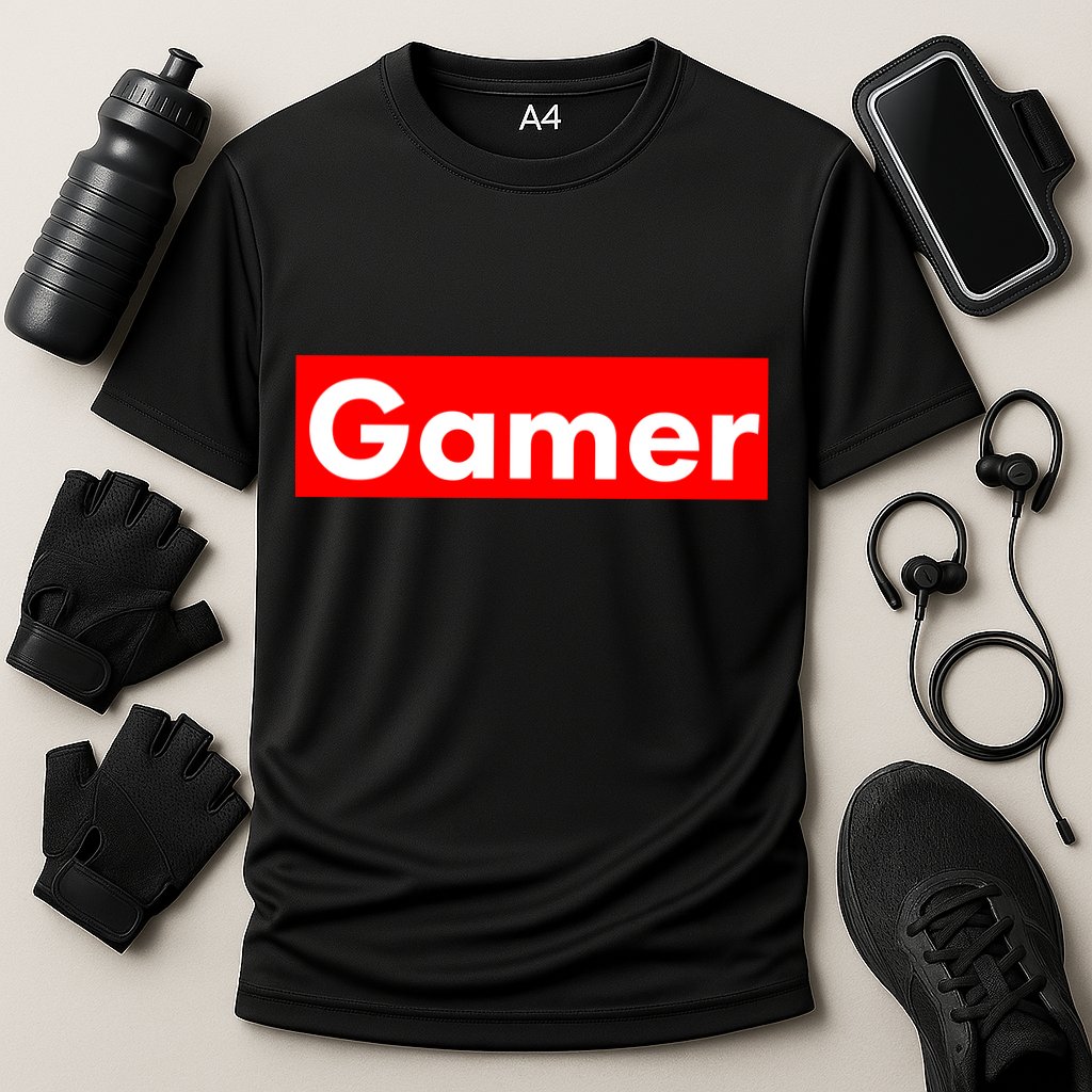 Gamer Logo Cooling Performance Crew T-Shirt