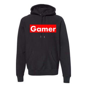 Gamer Logo Premium Hoodie