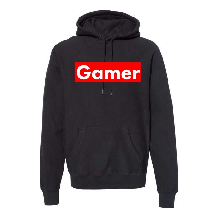 Gamer Logo Premium Hoodie