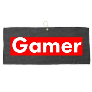 Gamer Logo Large Microfiber Waffle Golf Towel